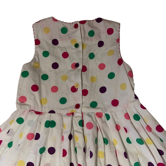 Maggie & Zoe Girls Sleeveless Polka Dot Sundress Fit & Flare Crinoline Size 7 - Picture 8 of 8